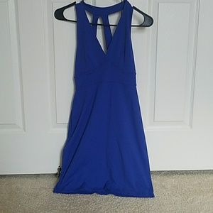 Royal blue body con dress